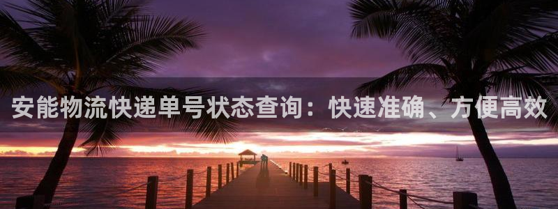 28圈大舞台：安能物流快递单号状态查