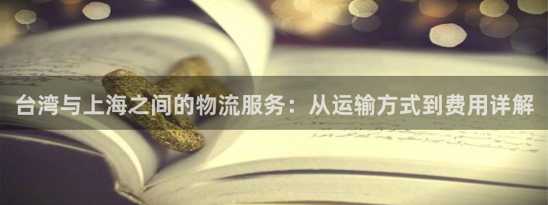 28圈辅助：台湾与上海之间的物流服务