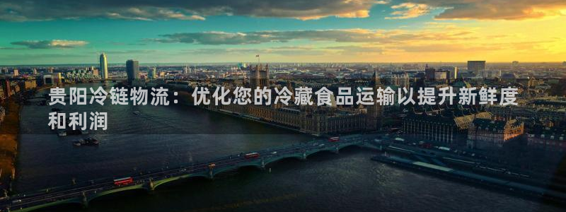 28圈注册送：贵阳冷链物流：优化您的